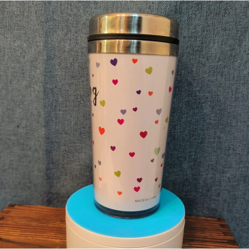 Teacher Work of Love Travel Tumbler 20oz Stainless Acrylic Hot Cold Cup